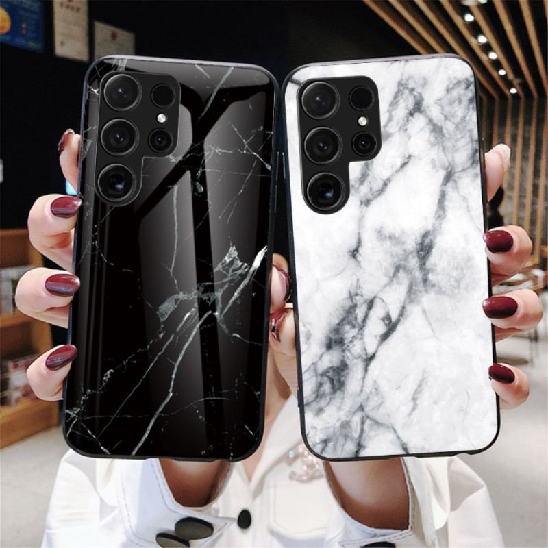 Etui Samsung Galaxy S24 Ultra 5g Szkło Hartowane Z Wzorem Marmuru