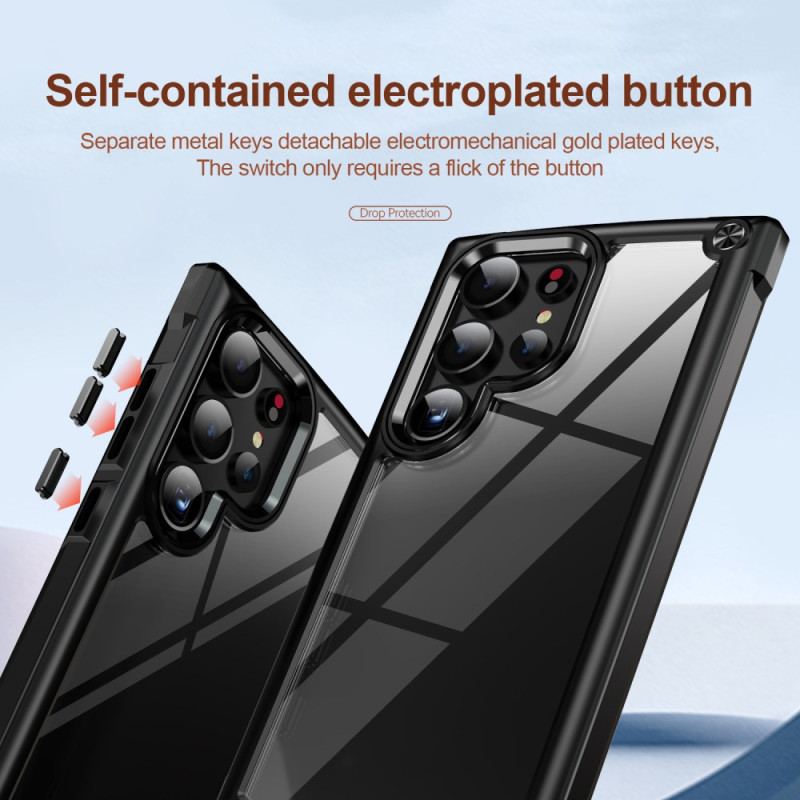 Etui Samsung Galaxy S24 Ultra 5g Z Aluminiową Ramką Soczewki