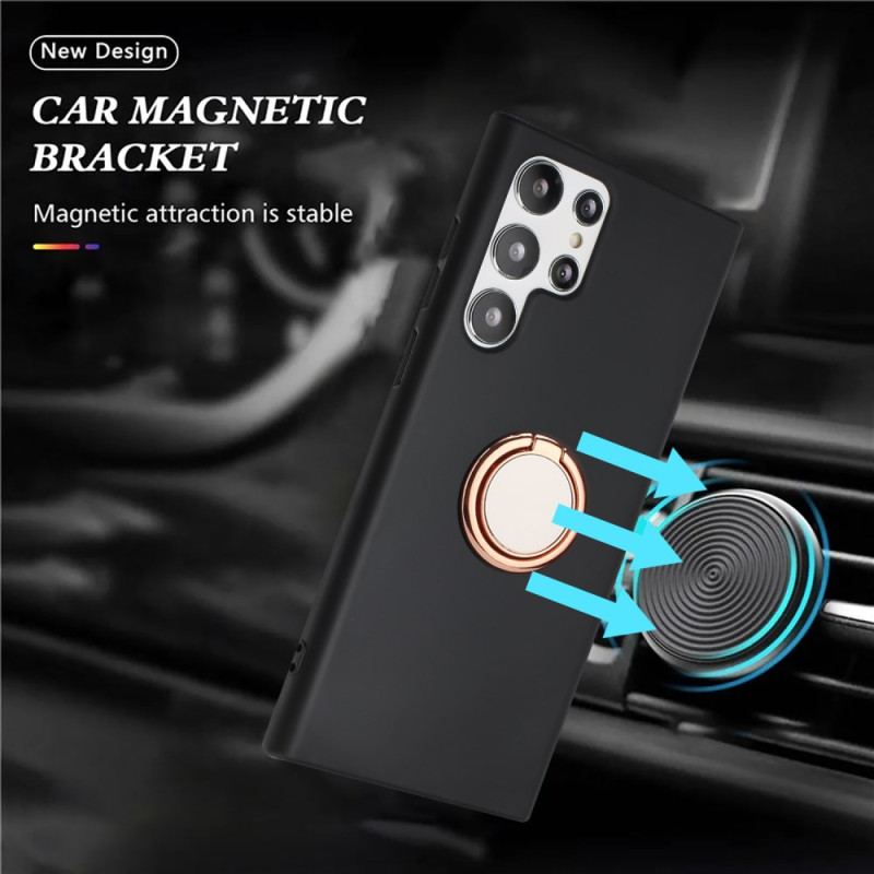 Etui Samsung Galaxy S24 Ultra 5g Z Metalowym Pierścieniem Podtrzymującym