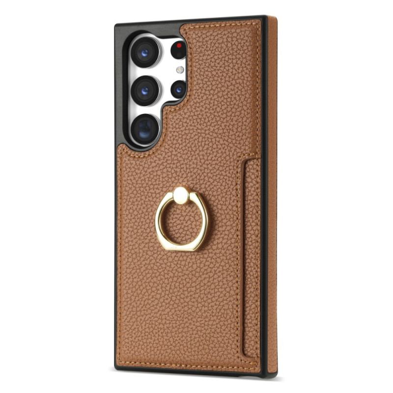 Etui Samsung Galaxy S24 Ultra 5g Z Obsługą Pierścienia I Portfelem