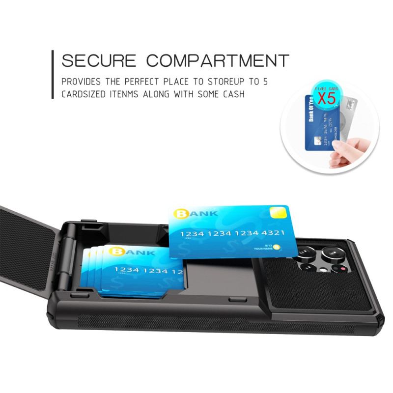 Etui Samsung Galaxy S24 Ultra 5g Ze Składanym Etui Na Karty Etui Ochronne
