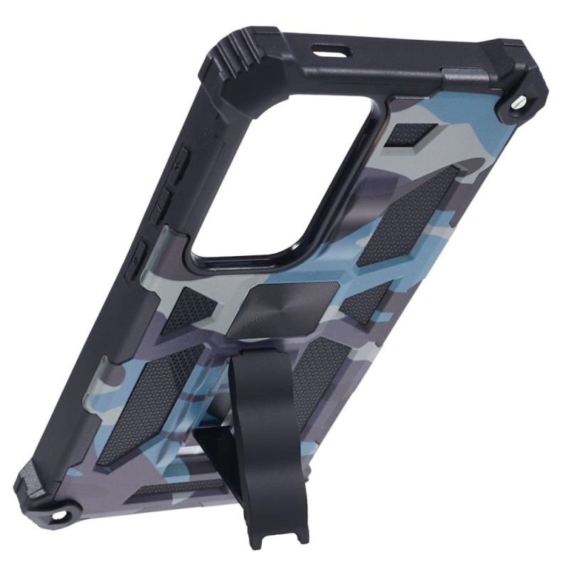 Etui Samsung Galaxy S24 Ultra 5g Ze Wsparciem Kamuflażu Etui Ochronne