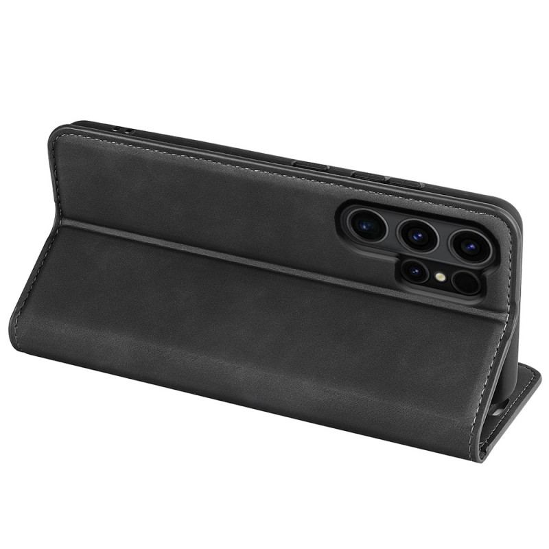 Flip Kotelot Do Samsung Galaxy S24 Ultra 5g Klasyczny Styl Skórzany