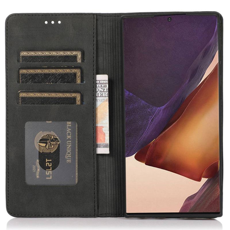 Flip Kotelot Samsung Galaxy S24 Ultra 5g Efekt Zamszu Etui Ochronne