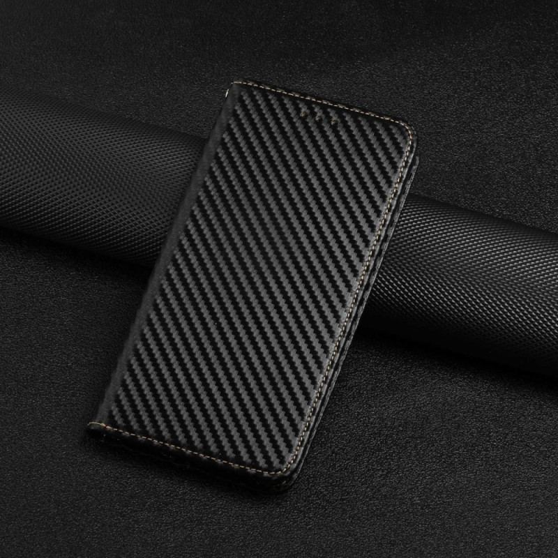 Flip Kotelot Samsung Galaxy S24 Ultra 5g Włókno Węglowe I Smycz Etui Ochronne