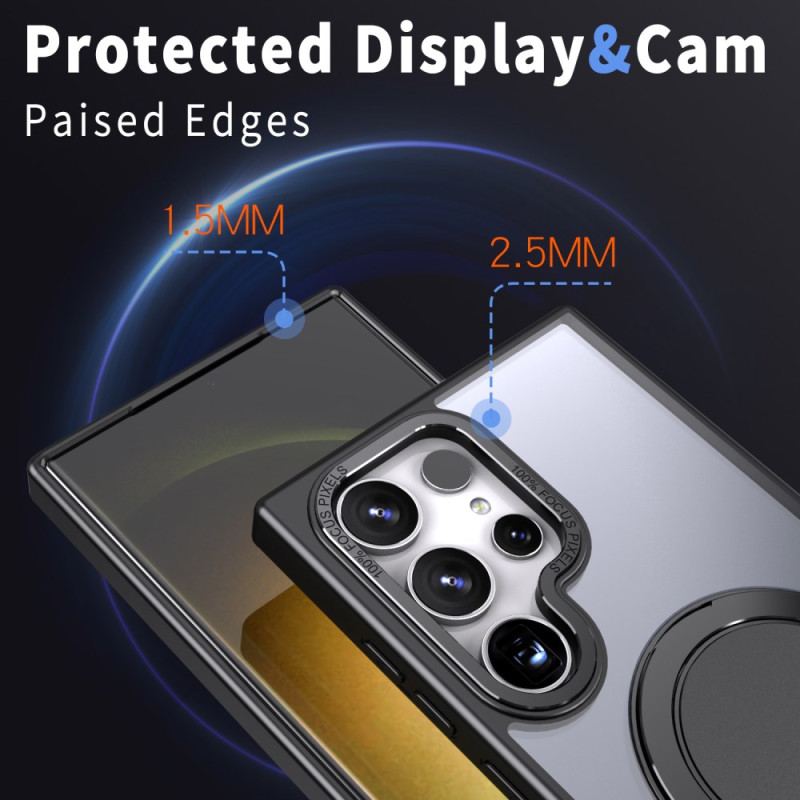 Futerały Samsung Galaxy S24 Ultra 5g Etui Na Telefon Konstrukcja Z Pierścieniem Obrotowym Kompatybilna Z Magsafe