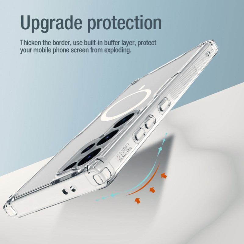 Futerały Samsung Galaxy S24 Ultra 5g Etui Na Telefon Przezroczysty Kompatybilny Z Magsafe Nature Pro Series Nillkin