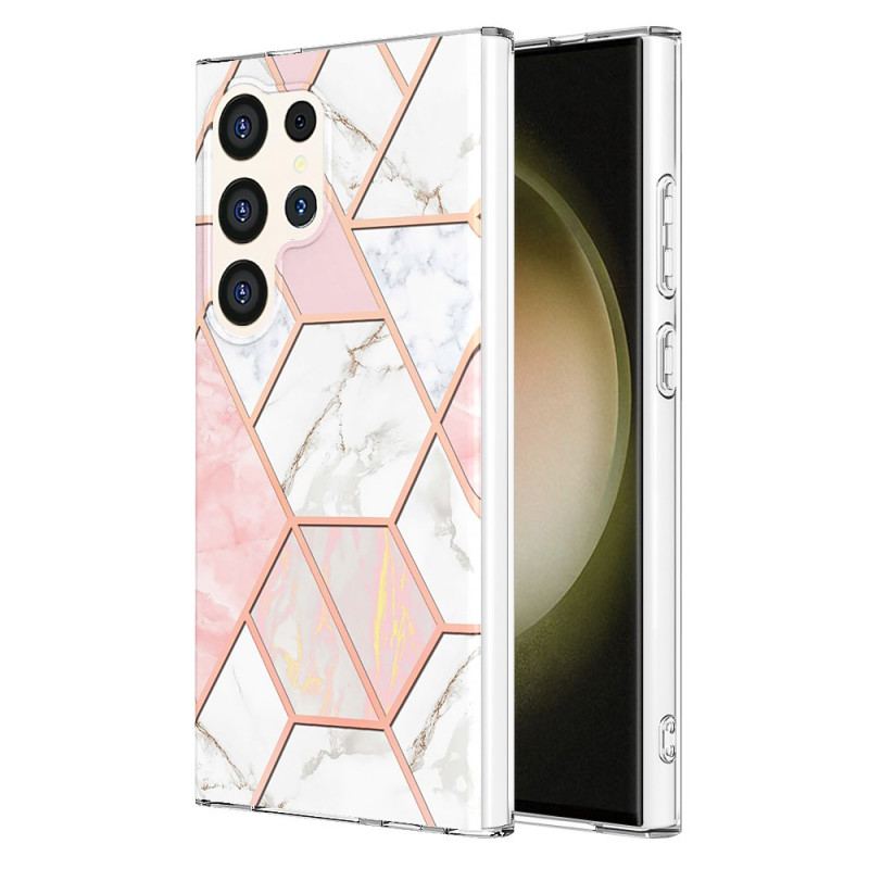 Futerały Samsung Galaxy S24 Ultra 5g Etui Na Telefon Styl Marmurkowy