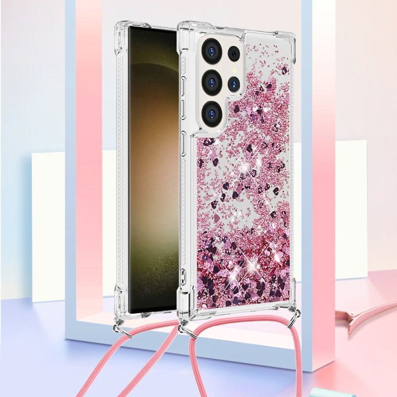 Futerały Samsung Galaxy S24 Ultra 5g Etui Na Telefon Sznurek Z Cekinami