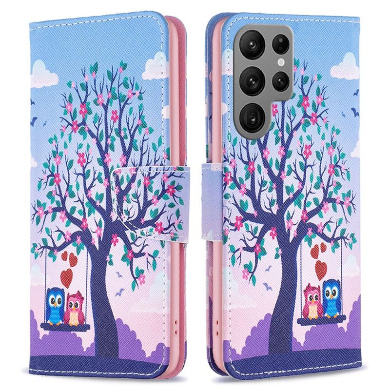 Obudowa Samsung Galaxy S24 Ultra 5g Etui Na Telefon Sowy Na Huśtawce