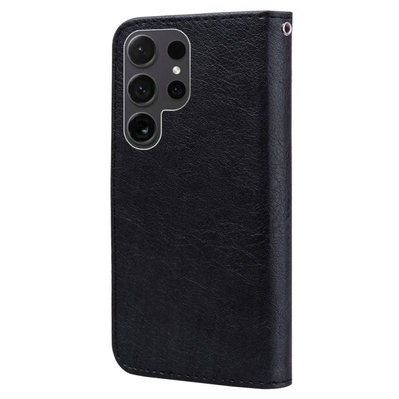Skórzany Futerał Samsung Galaxy S24 Ultra 5g Etui Na Telefon Efekt Retro