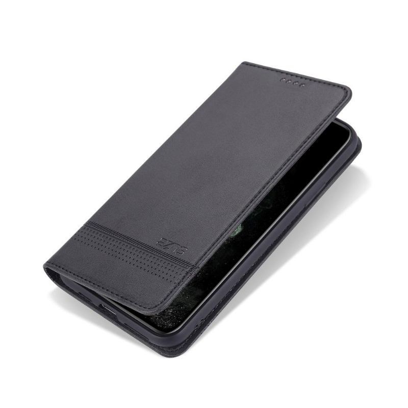 Etui Folio do iPhone 12 Pro Max Classic Azns Deluxe Skórzany Efekt