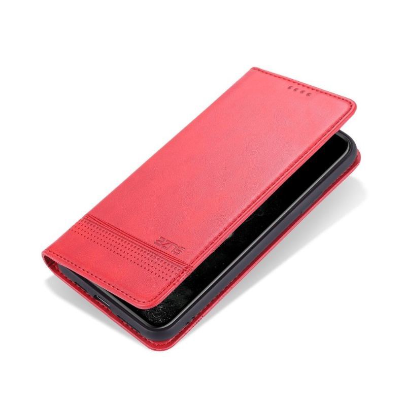 Etui Folio do iPhone 12 Pro Max Classic Azns Deluxe Skórzany Efekt