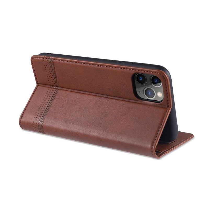 Etui Folio do iPhone 12 Pro Max Classic Azns Deluxe Skórzany Efekt