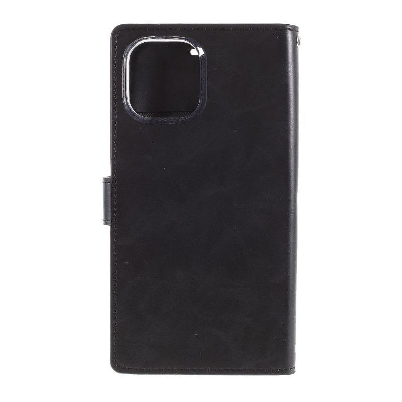 Etui Folio do iPhone 12 Pro Max Mansoor Imitacja Skóry