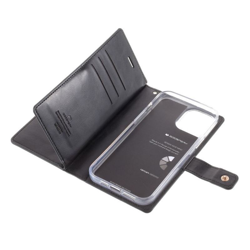 Etui Folio do iPhone 12 Pro Max Mansoor Imitacja Skóry