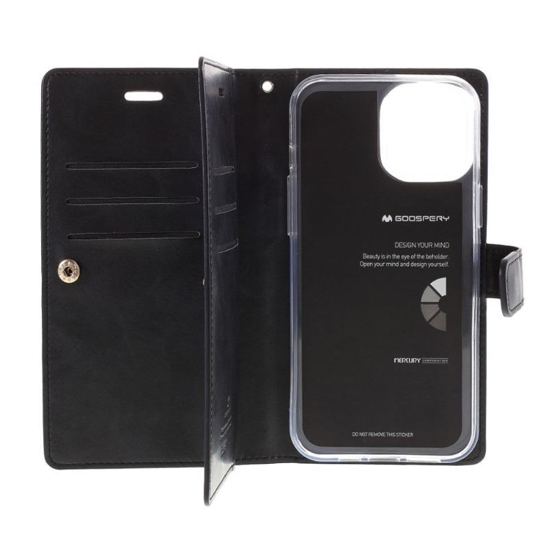 Etui Folio do iPhone 12 Pro Max Mansoor Imitacja Skóry