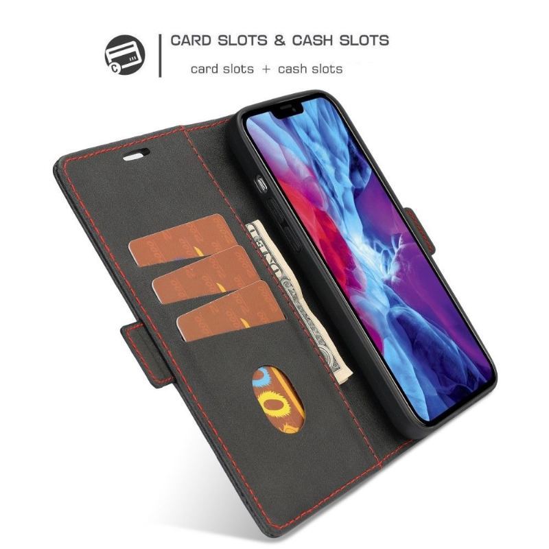 Etui Folio do iPhone 12 Pro Max Obrzeża Styl Biznesowy