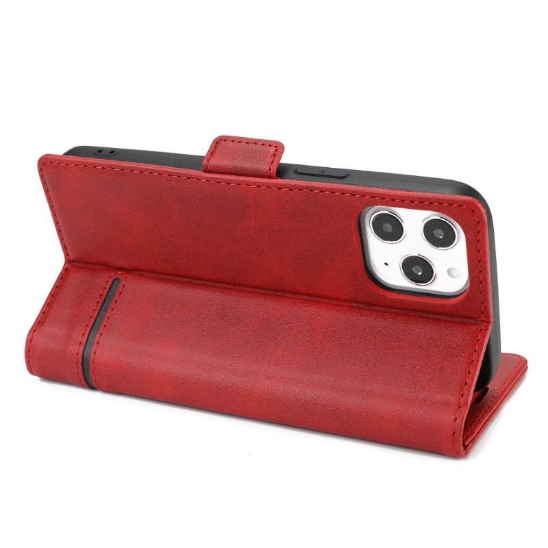 Etui Folio do iPhone 12 Pro Max Obrzeża Styl Biznesowy