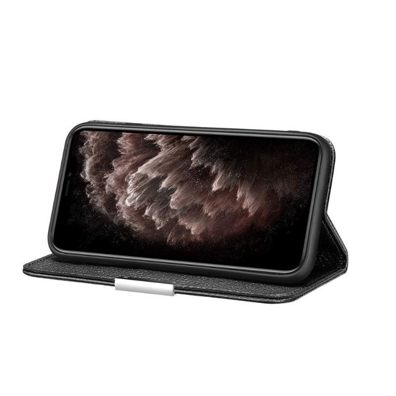 Etui Na Telefon do iPhone 12 Pro Max Biznes Etui Folio Ziarnista Sztuczna Skóra