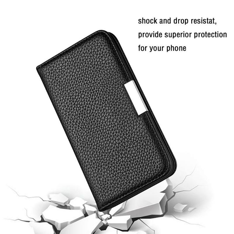 Etui Na Telefon do iPhone 12 Pro Max Biznes Etui Folio Ziarnista Sztuczna Skóra