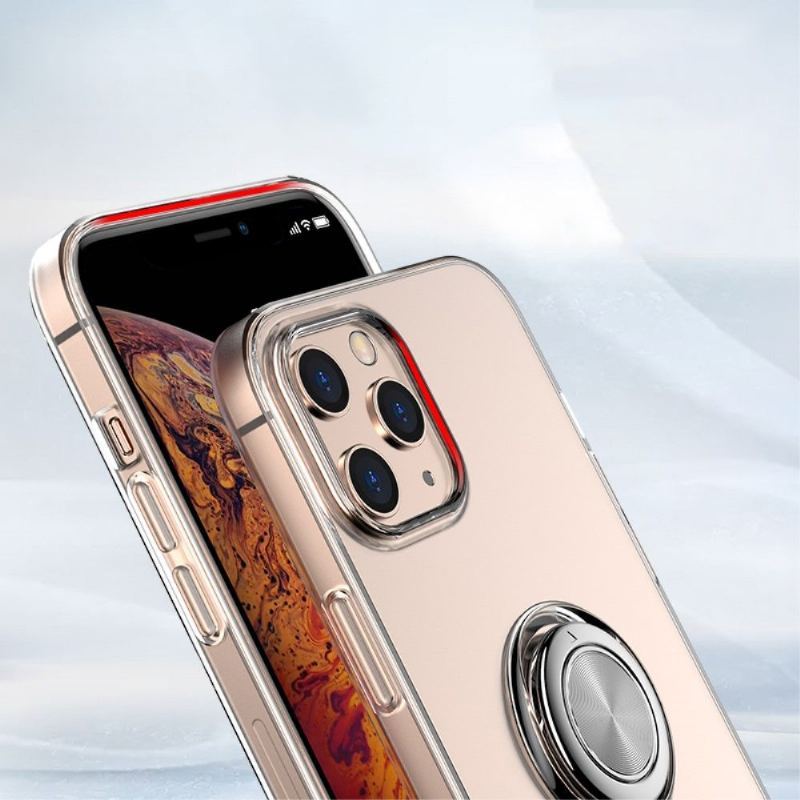 Futerały do iPhone 12 Pro Max Obrzeża Z Pierścieniem Magnetycznym