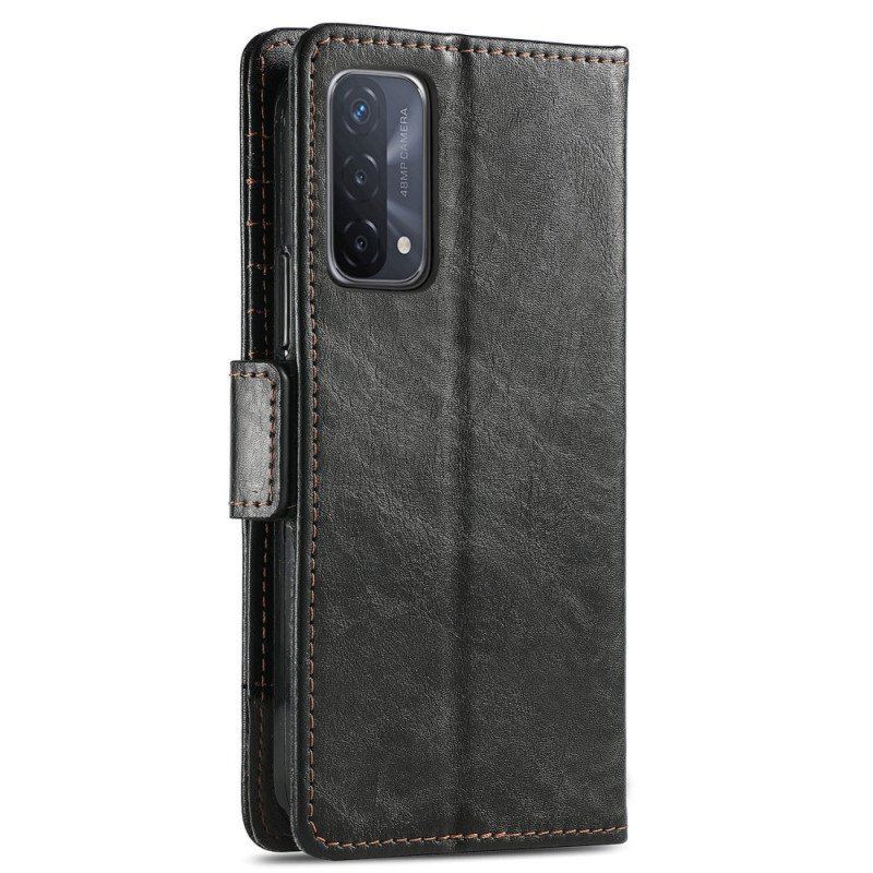 Etui Folio do Oppo A54 5G / A74 5G Dwukolorowe Podwójne Zapięcie