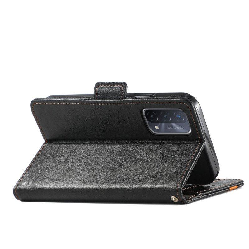 Etui Folio do Oppo A54 5G / A74 5G Dwukolorowe Podwójne Zapięcie