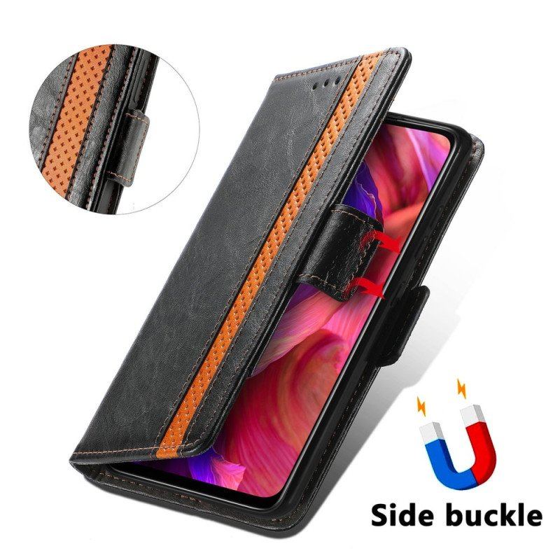 Etui Folio do Oppo A54 5G / A74 5G Dwukolorowe Podwójne Zapięcie