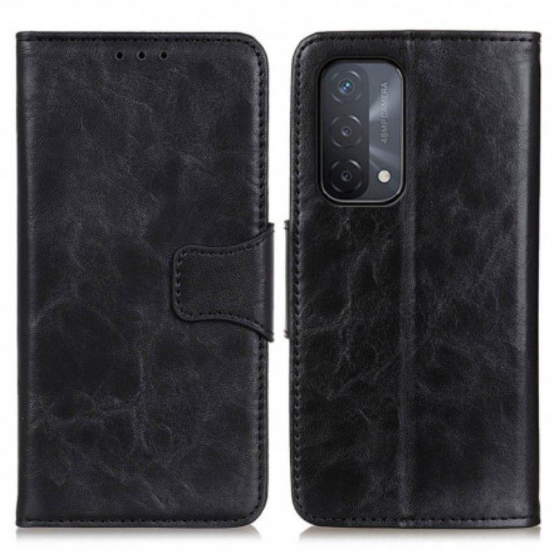 Obudowa Etui Na Telefon do Oppo A54 5G / A74 5G Dwustronne Zapięcie Ze Skóry Dwoinowej