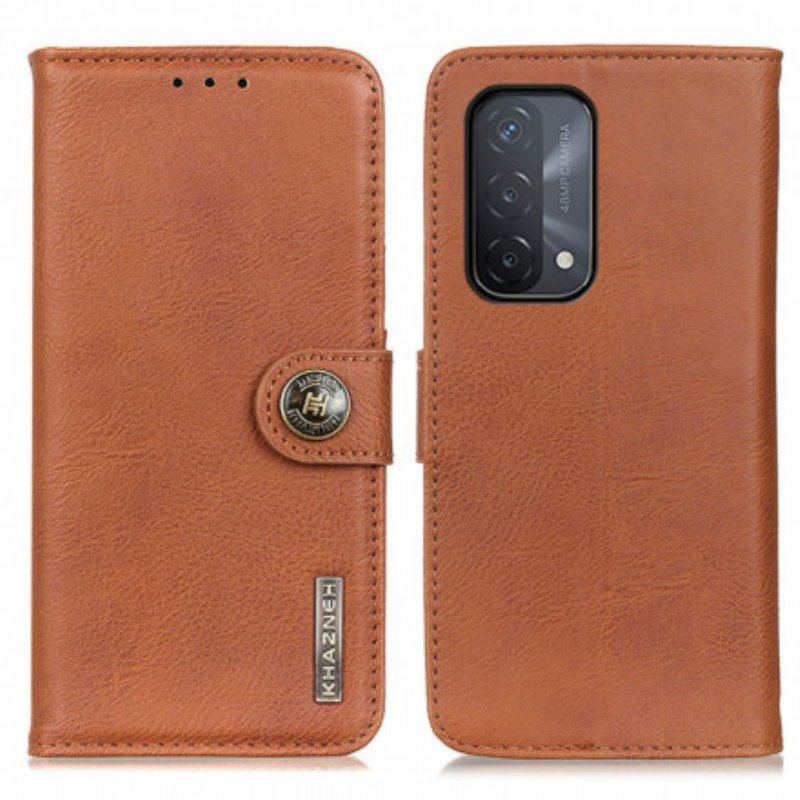 Obudowa Etui Na Telefon do Oppo A54 5G / A74 5G Imitacja Skóry Khazneh