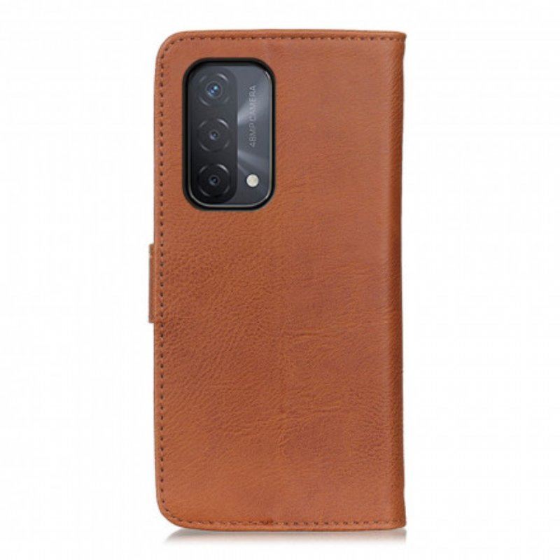 Obudowa Etui Na Telefon do Oppo A54 5G / A74 5G Imitacja Skóry Khazneh