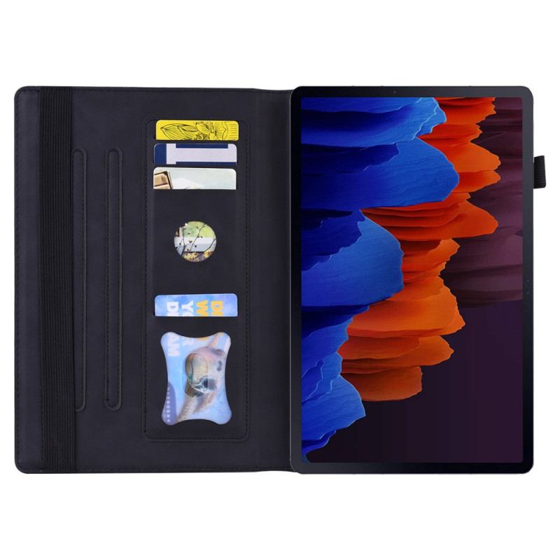 Etui Do Samsung Galaxy Tab S9 Fe Przednia Saszetka I Pojemnik Na Ołówki