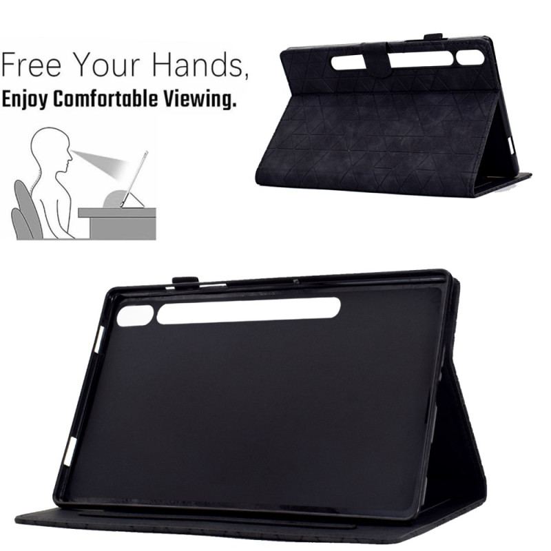 Etui Folio Samsung Galaxy Tab S9 Fe Wzór Geometryczny