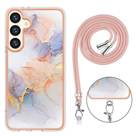 Etui Do Samsung Galaxy S24 Plus 5g Biały Marmur Przewodowy Drogi Mlecznej