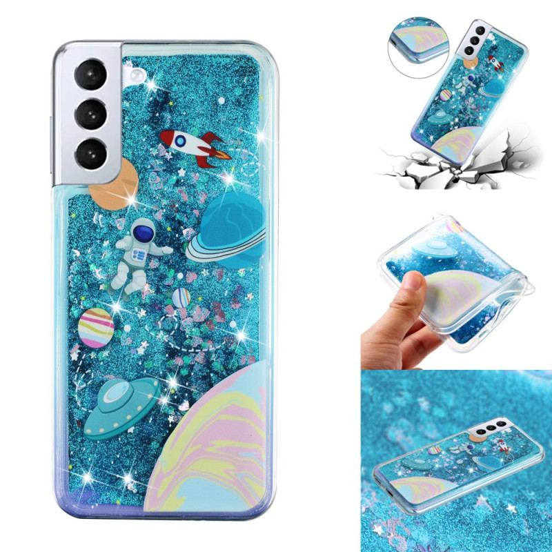 Etui Do Samsung Galaxy S24 Plus 5g Brokatowy Płyn Wszechświata
