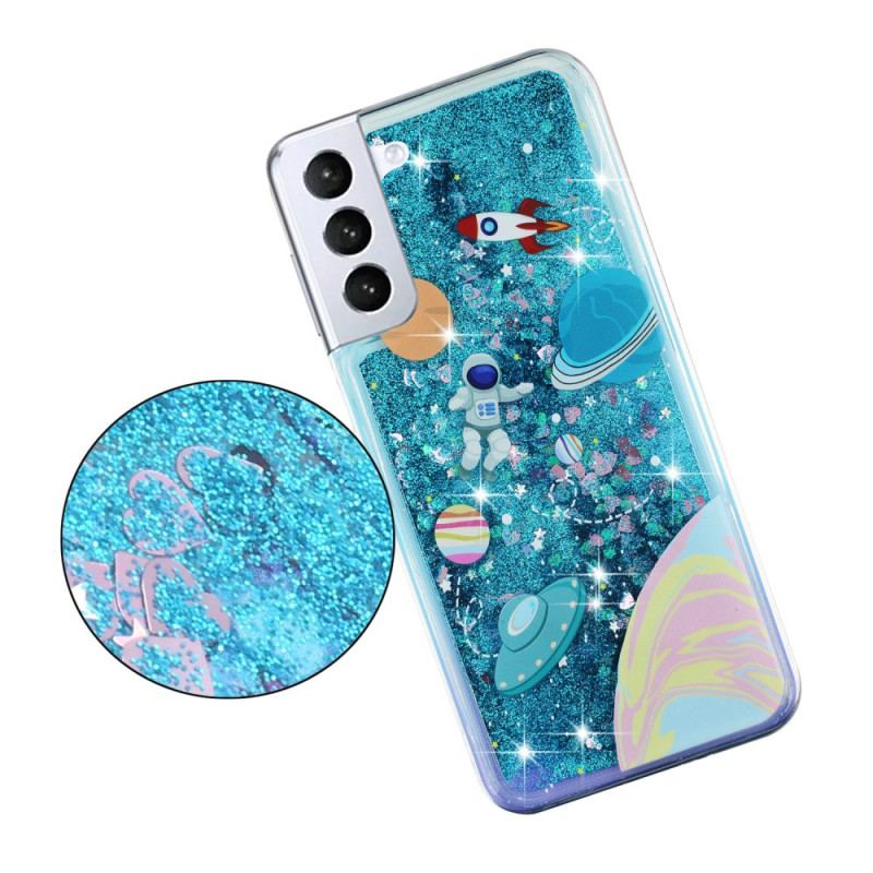 Etui Do Samsung Galaxy S24 Plus 5g Brokatowy Płyn Wszechświata