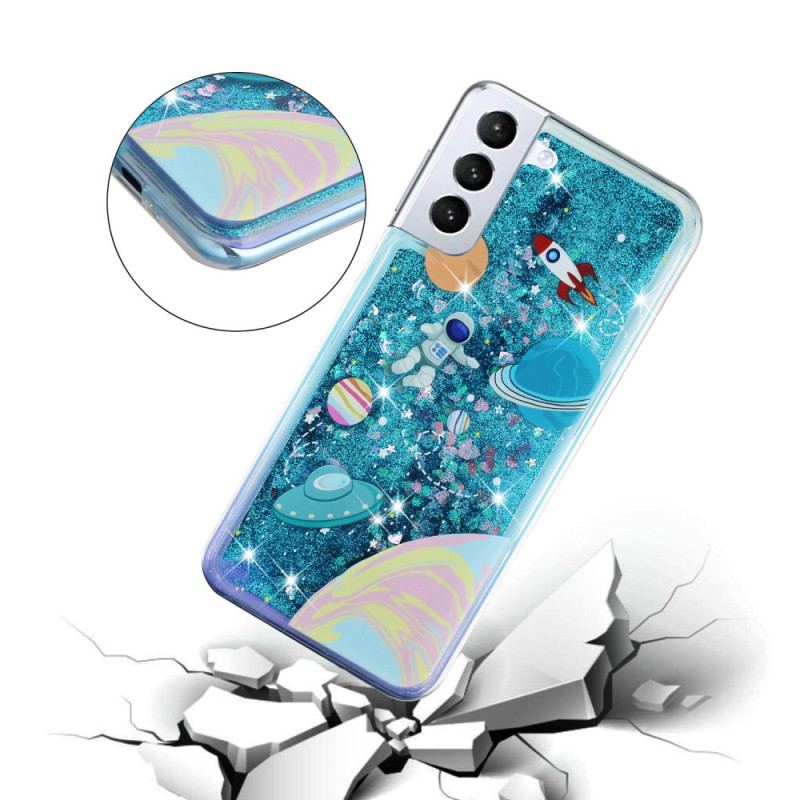 Etui Do Samsung Galaxy S24 Plus 5g Brokatowy Płyn Wszechświata