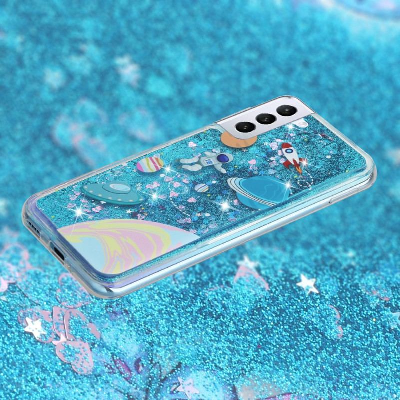 Etui Do Samsung Galaxy S24 Plus 5g Brokatowy Płyn Wszechświata