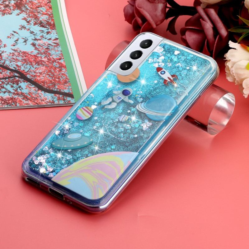 Etui Do Samsung Galaxy S24 Plus 5g Brokatowy Płyn Wszechświata