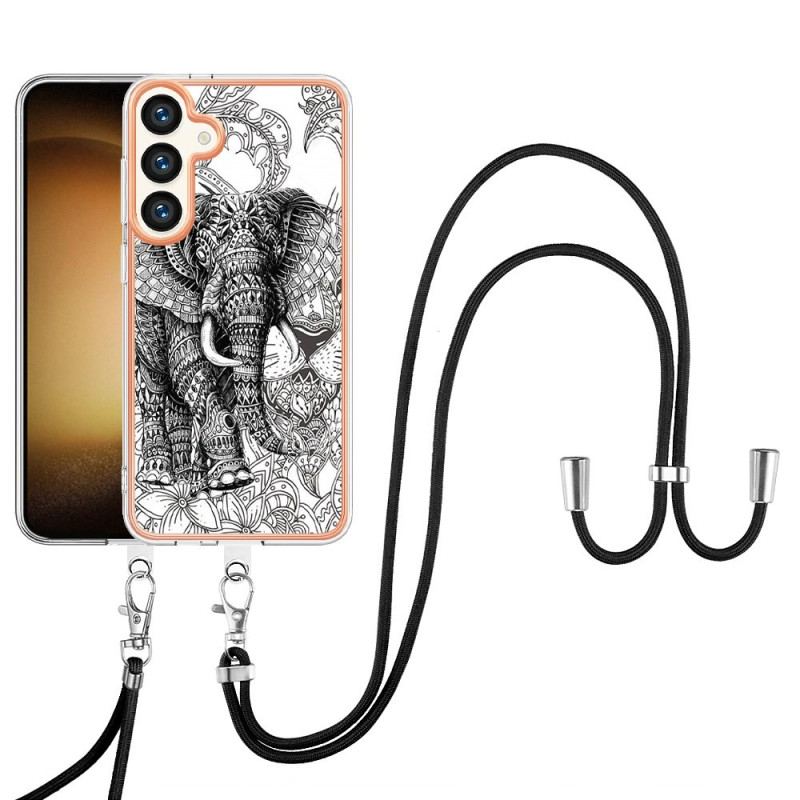Etui Do Samsung Galaxy S24 Plus 5g Sznur Totemu Słonia