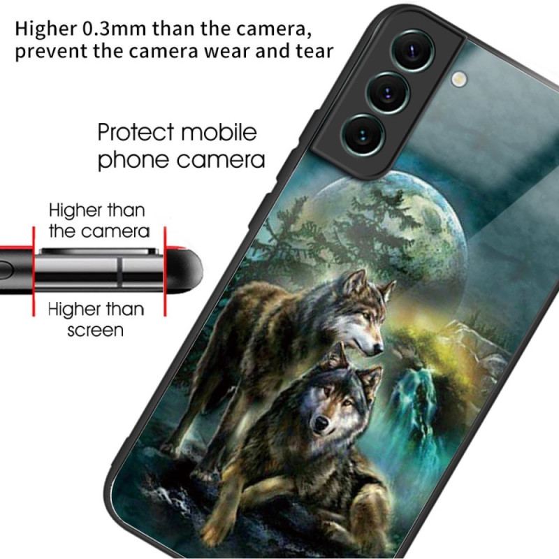 Etui Do Samsung Galaxy S24 Plus 5g Wilki Ze Szkła Hartowanego