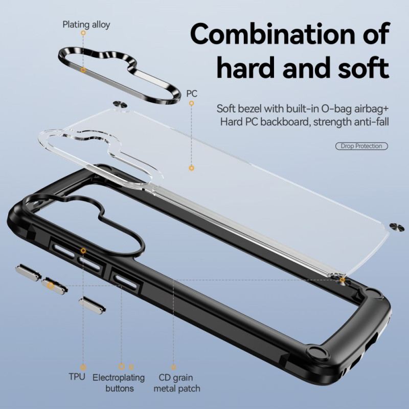 Etui Do Samsung Galaxy S24 Plus 5g Z Ramką Zabezpieczającą Przed Upadkiem