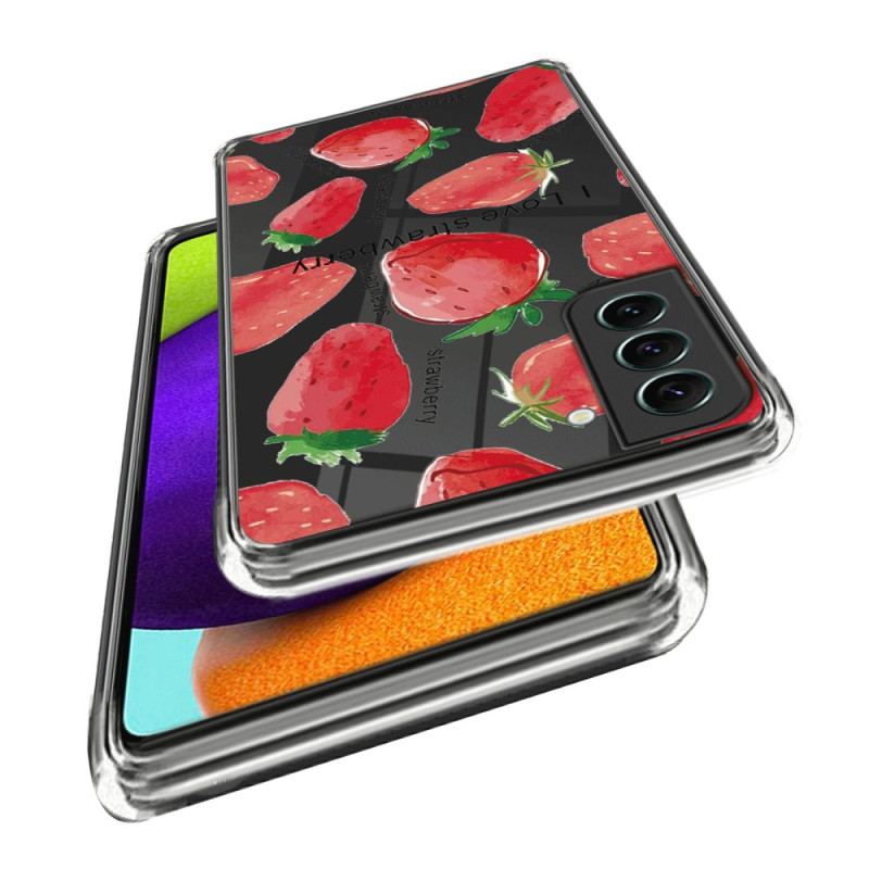 Etui Do Samsung Galaxy S24 Plus 5g Ze Wzorem Truskawkowym