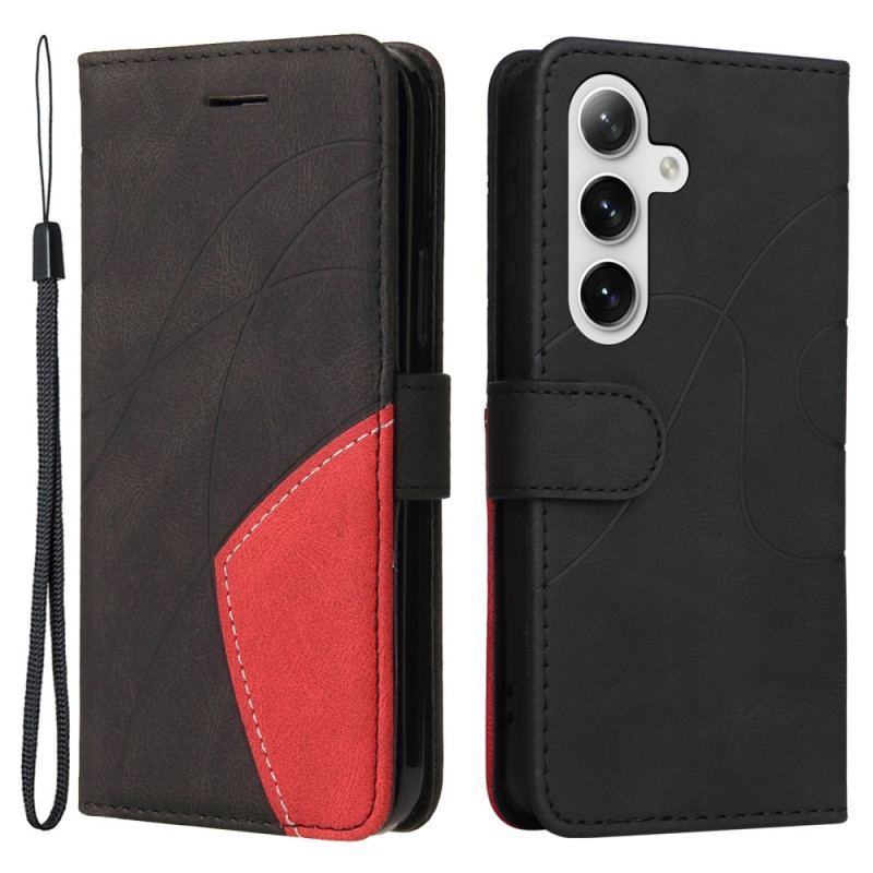 Etui Folio Do Samsung Galaxy S24 Plus 5g Konstrukcja Dwukolorowa