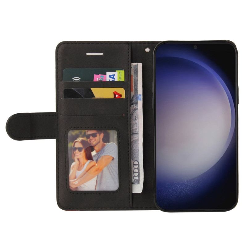 Etui Folio Do Samsung Galaxy S24 Plus 5g Konstrukcja Dwukolorowa