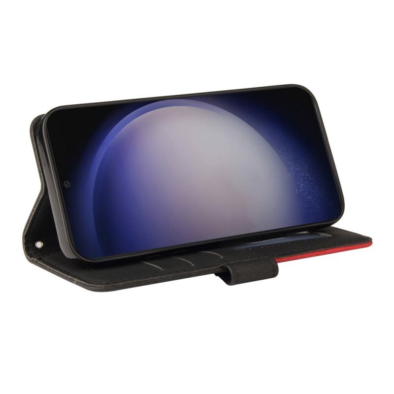 Etui Folio Do Samsung Galaxy S24 Plus 5g Konstrukcja Dwukolorowa