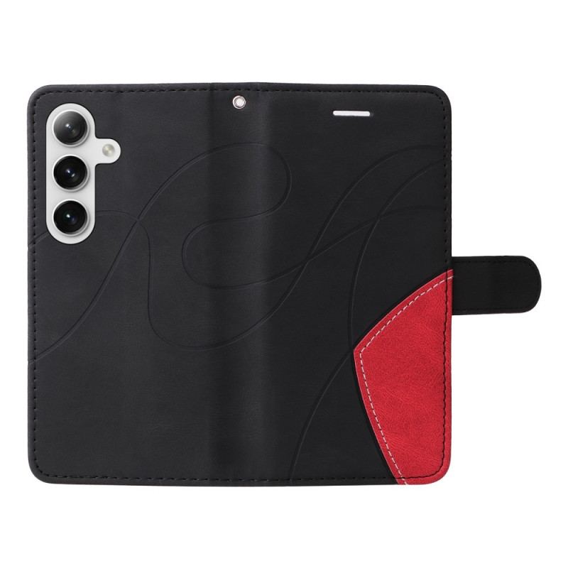 Etui Folio Do Samsung Galaxy S24 Plus 5g Konstrukcja Dwukolorowa