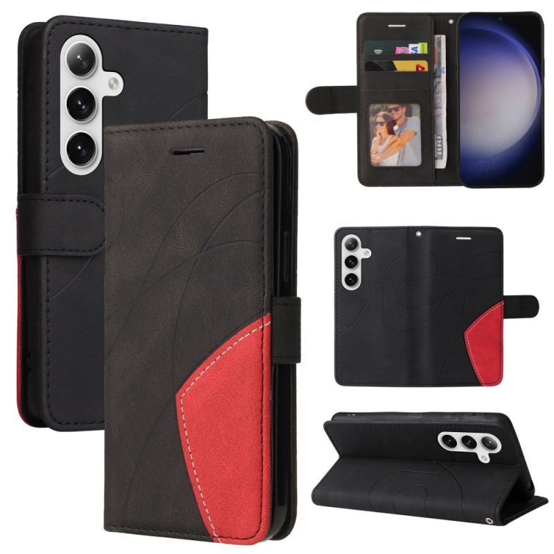 Etui Folio Do Samsung Galaxy S24 Plus 5g Konstrukcja Dwukolorowa