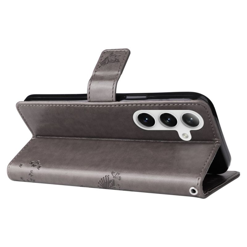 Etui Folio Do Samsung Galaxy S24 Plus 5g Kot Pod Drzewkiem Ze Smyczą